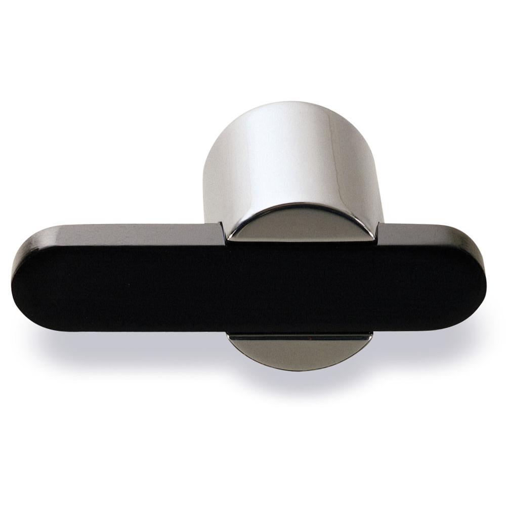 Colonial Bronze T Cabinet Knob Hand Finished in Matte Satin Bronze and Matte Oil Rubbed Bronze
