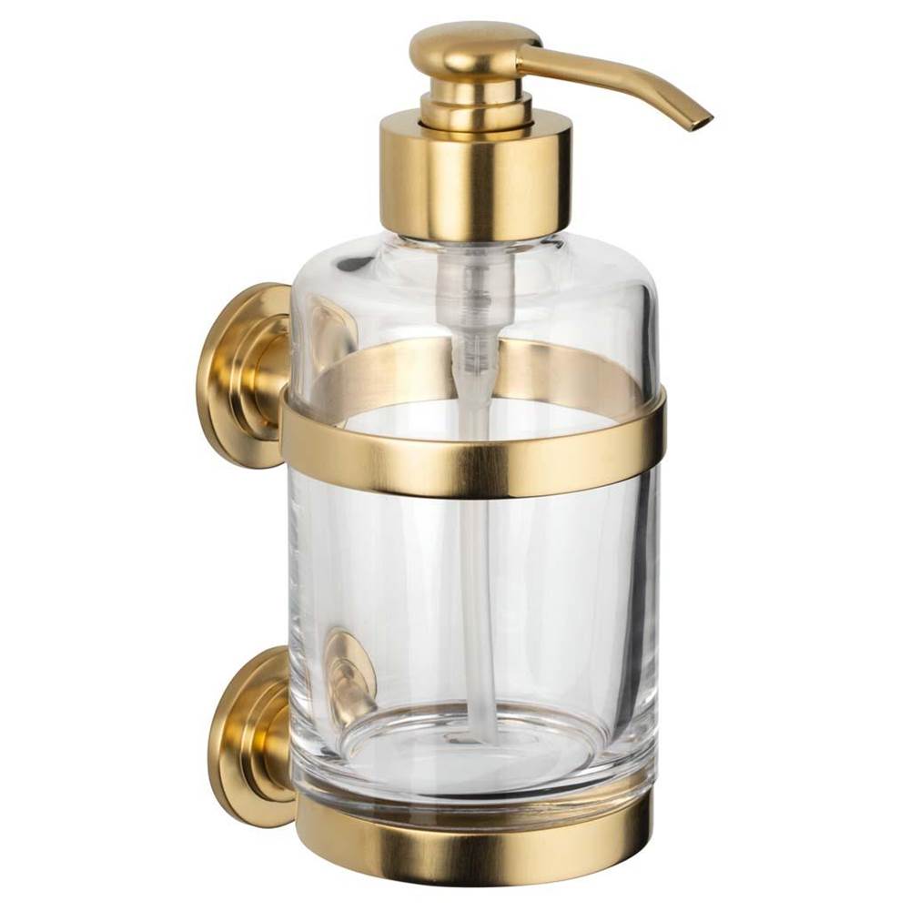 Cristal & Bronze Wall Mounted Soap Dispenser, Large Size, Cont. 360Ml