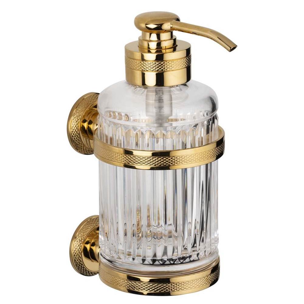 Cristal & Bronze Wall Mounted Soap Dispenser, Large Size, Cont. 360Ml