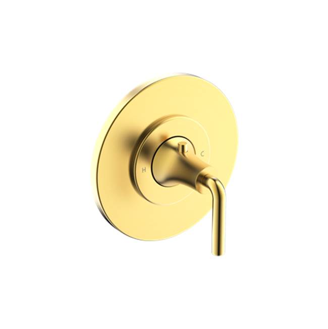 Crosswater London Taos Thermostatic Valve Trim W/ Lever Handle, Brushed Gold