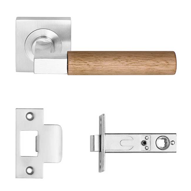 Designer Doorware Timber Lanex Set On R50 Inc. 60mm B/S Latch