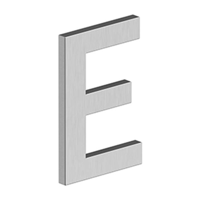 Deltana 4'' LETTER E, B SERIES WITH RISERS, STAINLESS STEEL