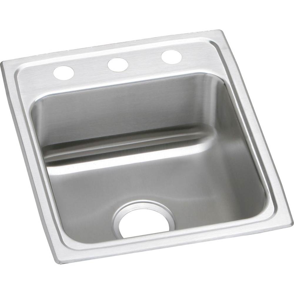 Elkay Lustertone Classic Stainless Steel 17'' x 20'' x 4'', OS4-Hole Single Bowl Drop-in ADA Sink