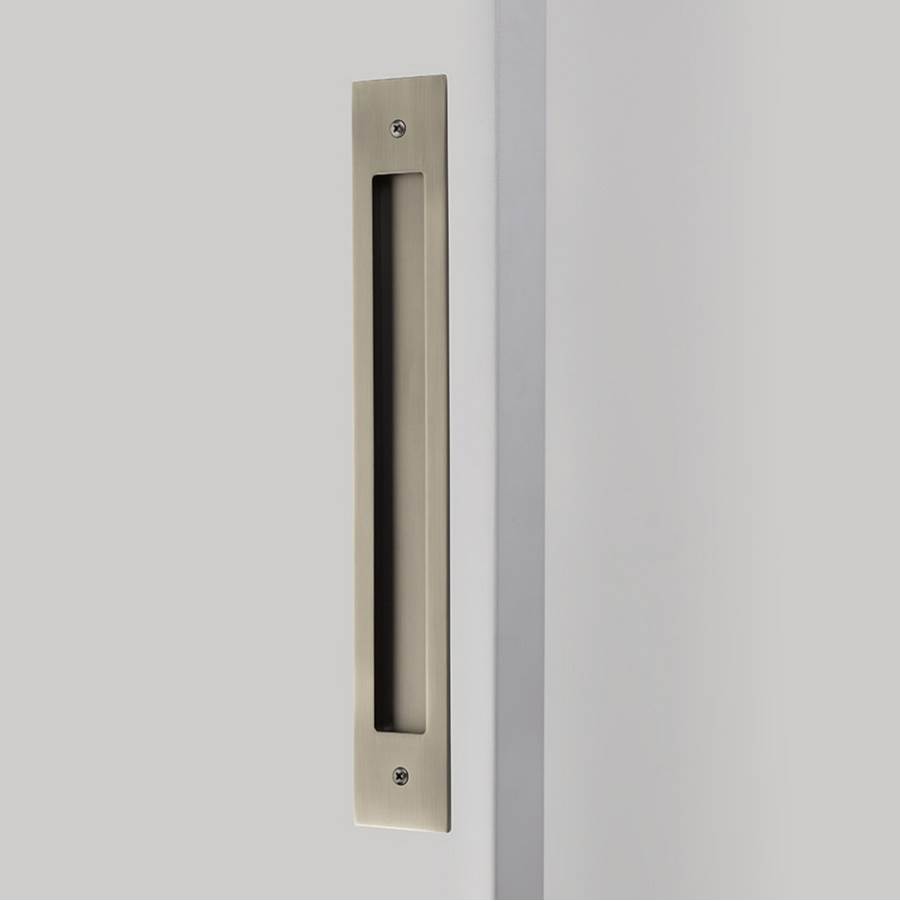 Emtek Modern Rectangular Flush Pull for Door Pull, 12'' C-C, US15A