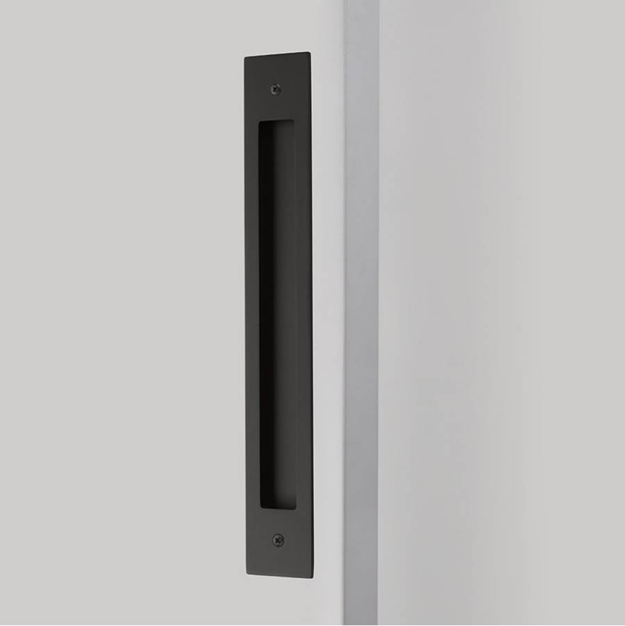 Emtek Modern Rectangular Flush Pull for Door Pull, 12'' C-C, US19