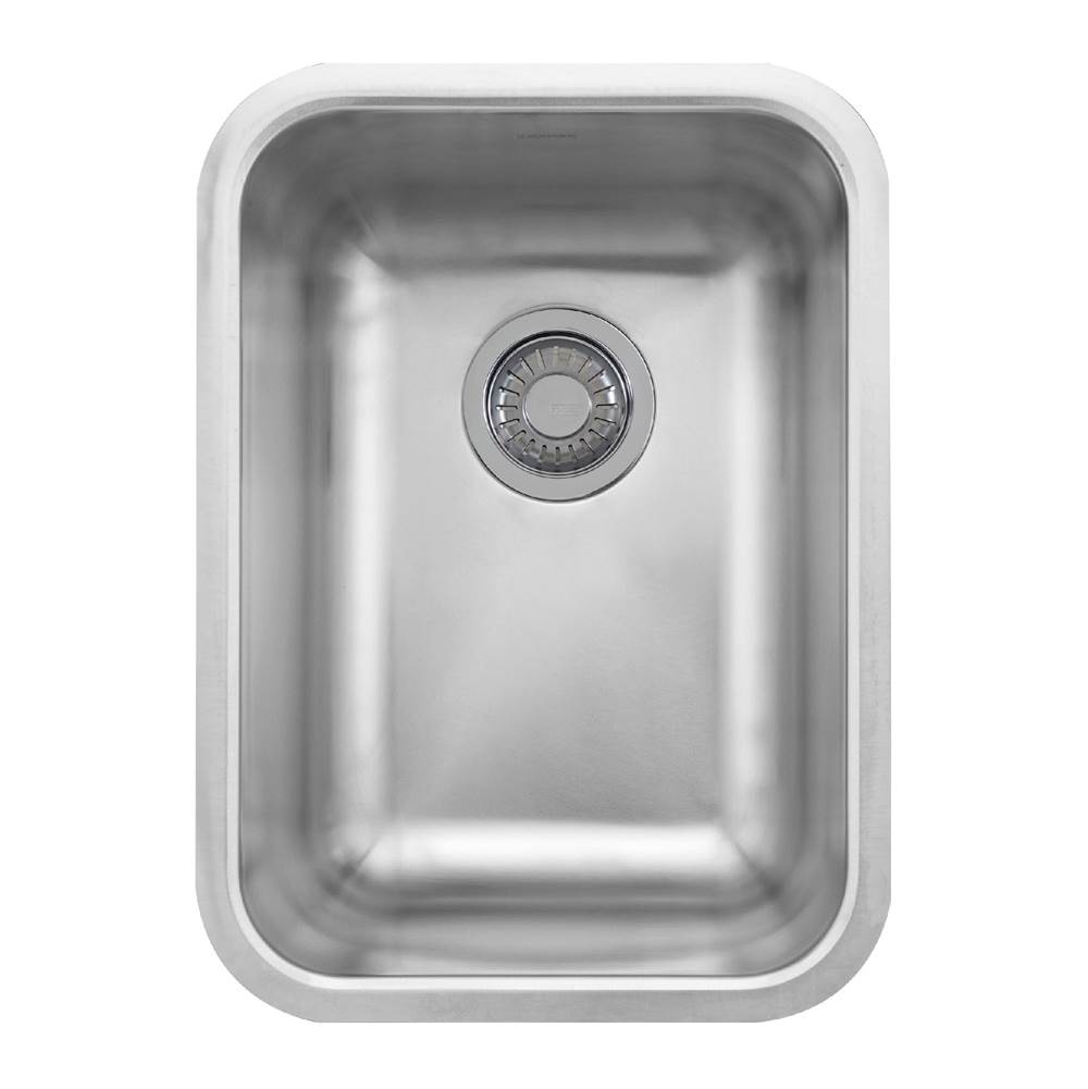 Franke Franke Grande 13.75-in. x 18.7-in. 18 Gauge Stainless Steel Undermount Single Bowl Prep/Bar Sink - GDX11012