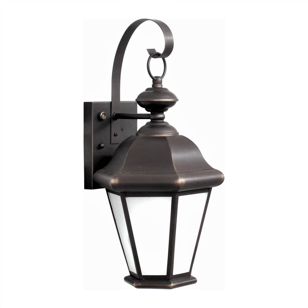 Forte Lighting 1-Light Fluorescent Brass Outdoor Lantern