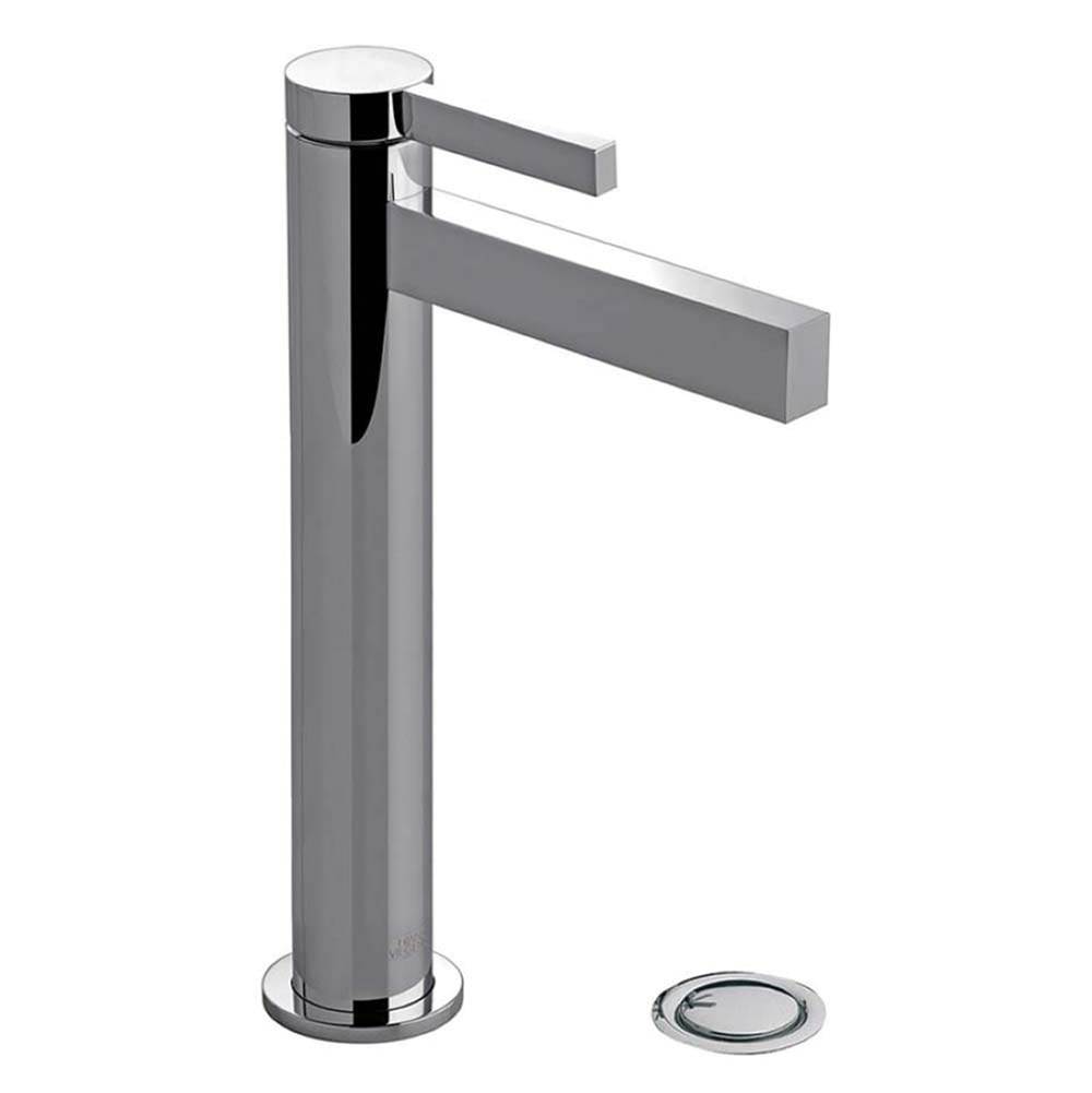Franz Viegener Tall Vessel Height, Single Handle Luxury Lavatory Set, With Push-Down Pop-Up Drain Assembly (No Lift Rod)