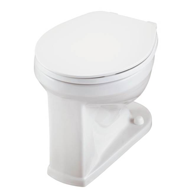 Gerber Plumbing 1.1/1.28/1.6gpf Round Front Floor Mounted Back Spud Bowl 1-1/4'' Spud 10'' Rough-In White