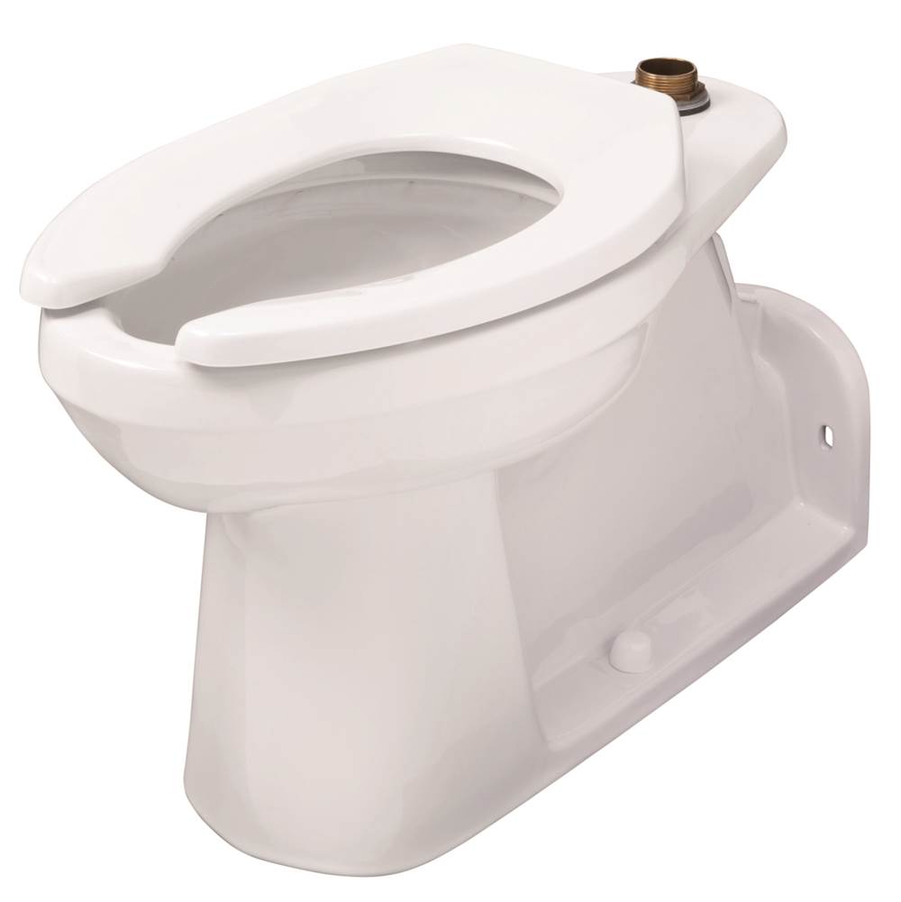 Gerber Plumbing North Point 1.1/1.28/1.6gpf ADA Elongated Floor Mount Back Outlet Top Spud Bowl 4 -1/4'' Vertical Rough-In White