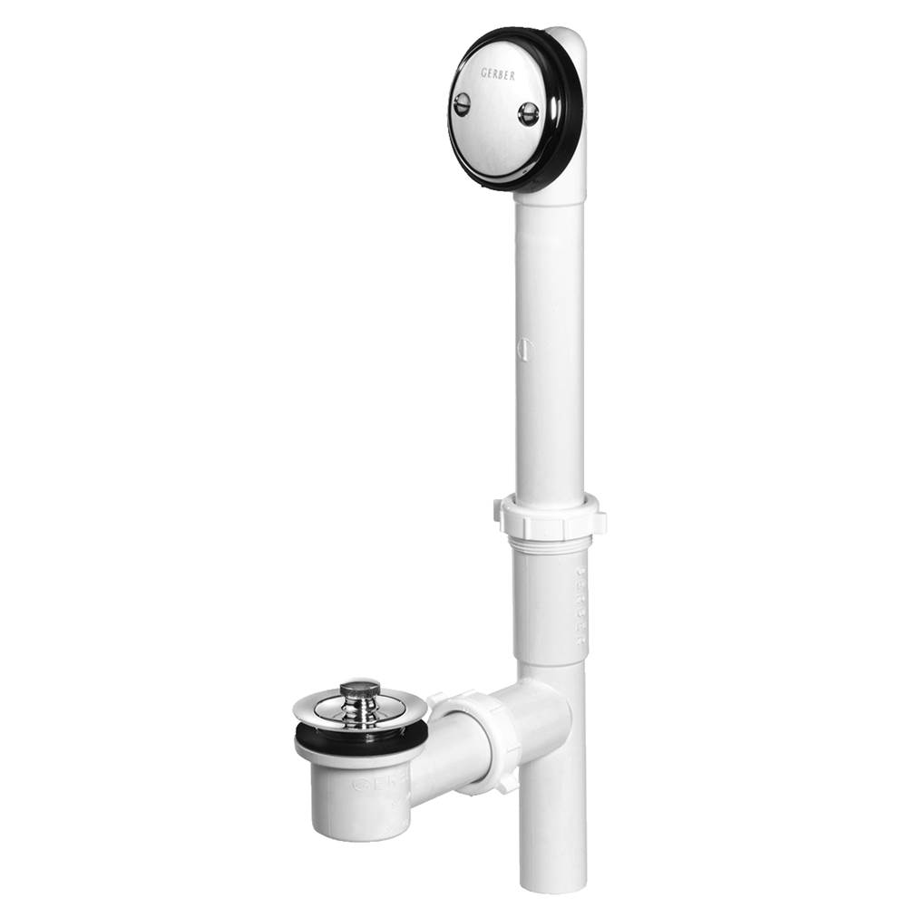 Gerber Plumbing Gerber Classics PVC Lift & Turn Drain for Standard Tub Chrome