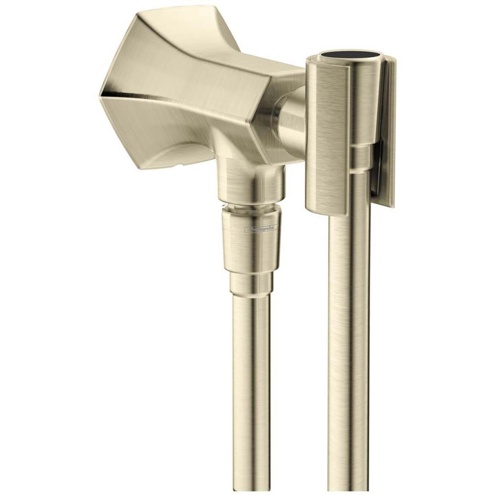 Hansgrohe Locarno Handshower Holder with Outlet in Brushed Nickel