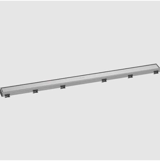 Hansgrohe RainDrain Match Trim for 39 3/8'' Rough with Height Adjustable Frame in Brushed Stainless Steel