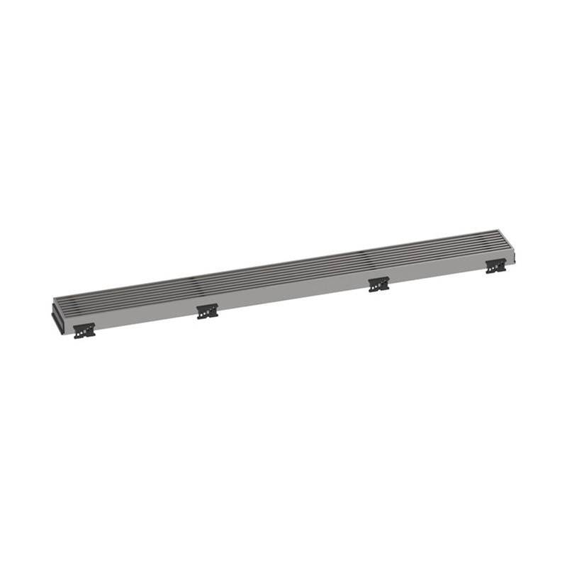 Hansgrohe RainDrain Match Trim Broadwalk for 27 5/8'' Rough with Height Adjustable Frame in Brushed Stainless Steel