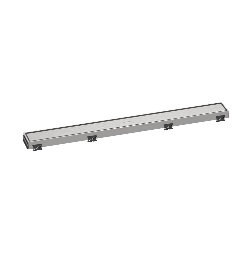Hansgrohe RainDrain Match Trim for 27 5/8'' Rough with Height Adjustable Frame in Brushed Stainless Steel