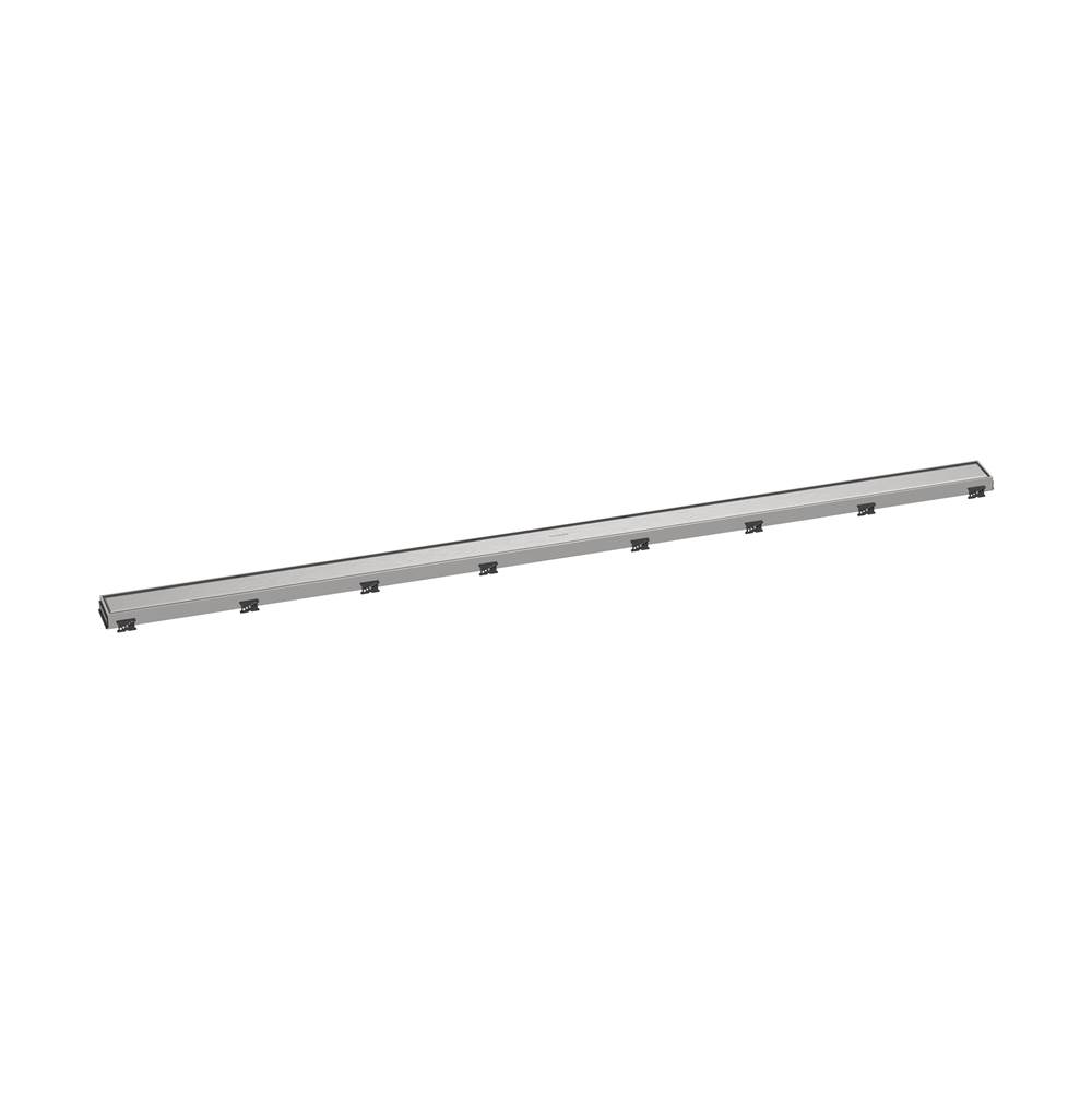 Hansgrohe RainDrain Match Trim for 59 1/8'' Rough with Height Adjustable Frame in Brushed Stainless Steel