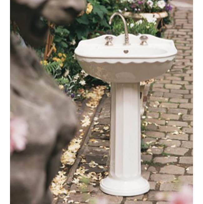 Herbeau ''Charles'' Washbasin Only in Moustier Bleu, 3 Hole