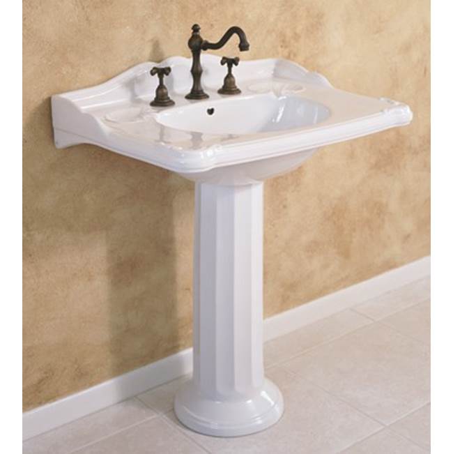 Herbeau ''Charleston'' Washbasin Only in Moustier Polychrome, Single Hole