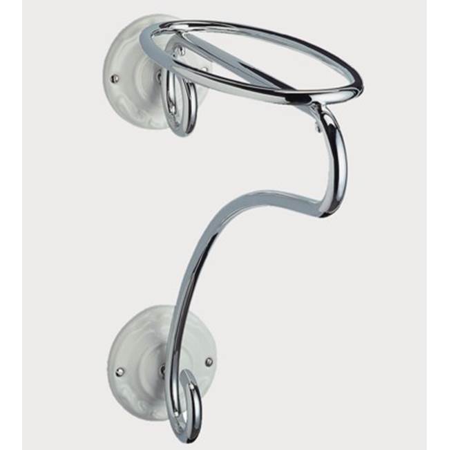 Herbeau ''Charleston'' Art Nouveau Towel Holder Bar in XX Any Handpainted Finish, Lacquered Polished Copper