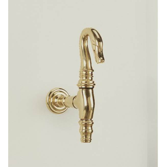 Herbeau ''Col Vert'' Tap Wall Mounted in Old Gold