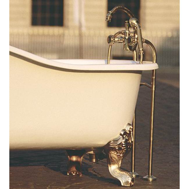 Herbeau ''Pompadour'' Free Standing Adduction Pipes in Polished Brass
