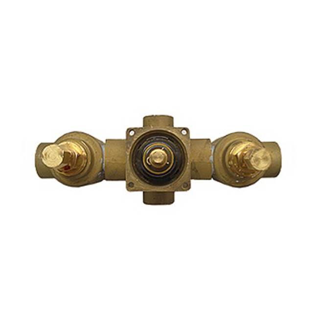 Herbeau ''Pompadour '' 1/2'' Thermostatic Valve - Trim Only in Weathered Brass, -Trim Only
