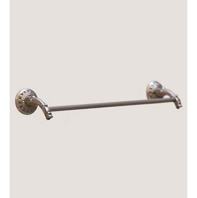 Herbeau ''Pompadour'' 24-inch Towel Bar in Lacquered Polished Copper