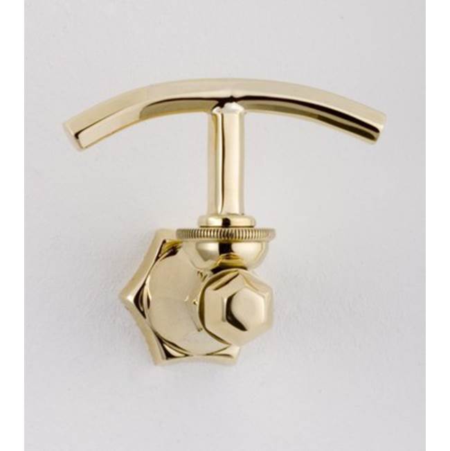 Herbeau ''Monarque'' Robe Hook in Antique Lacquered Copper