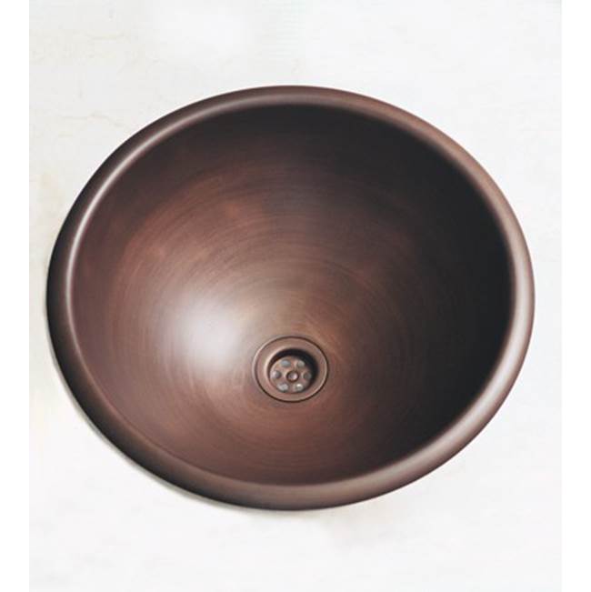 Herbeau ''Rhone'' Round Bowl in Polished Copper and Brass