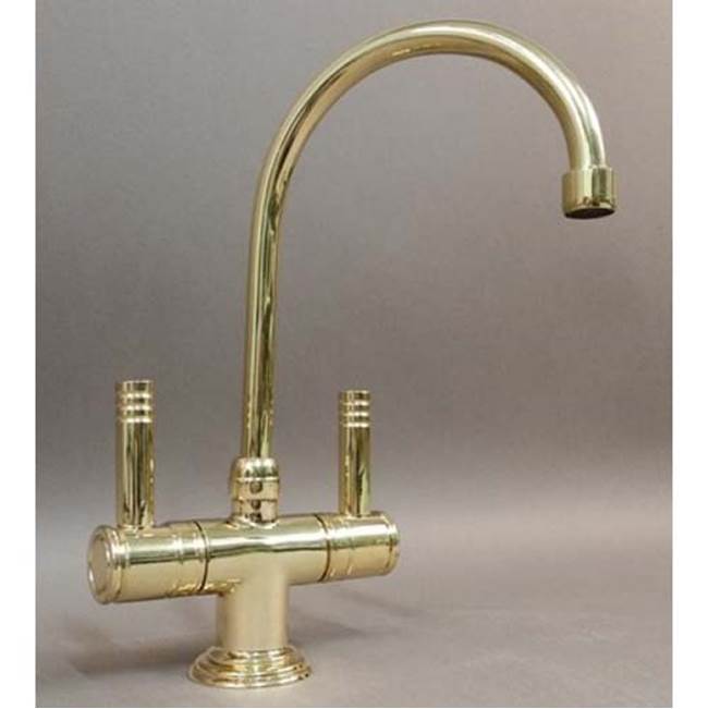 Herbeau ''Lille'' Single Hole Lavatory Mixer with Ceramic Cartridge in Polished Brass