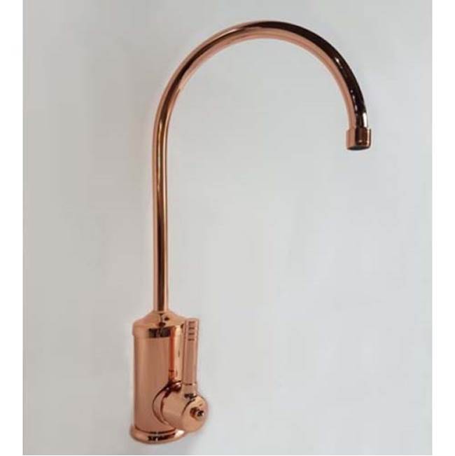 Herbeau ''Lille'' Single Lever Kitchen Mixer with Ceramic Cartridge in Lacquered Polished Copper
