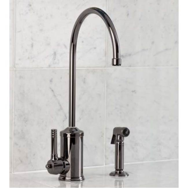 Herbeau ''Lille'' Single Lever Kitchen Mixer with Handspray and  Ceramic Cartridge in Satin Nickel