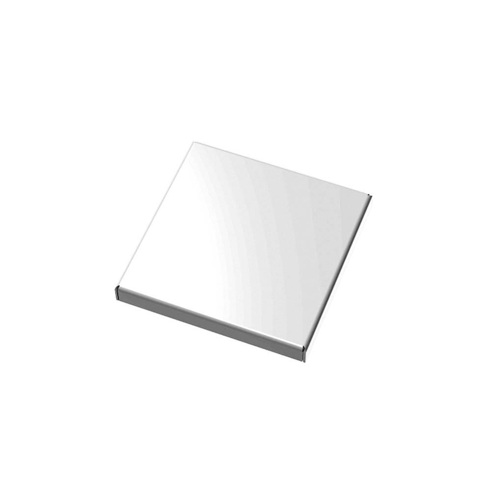 Infinity Drain 5''x5'' LS5 Solid Style Top Plate in Polished Stainless Steel