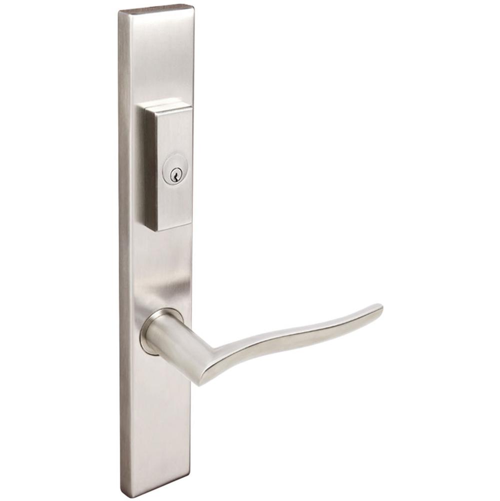INOX MU Multipoint 225 Waterfall US Entry Lever Low US32D RH