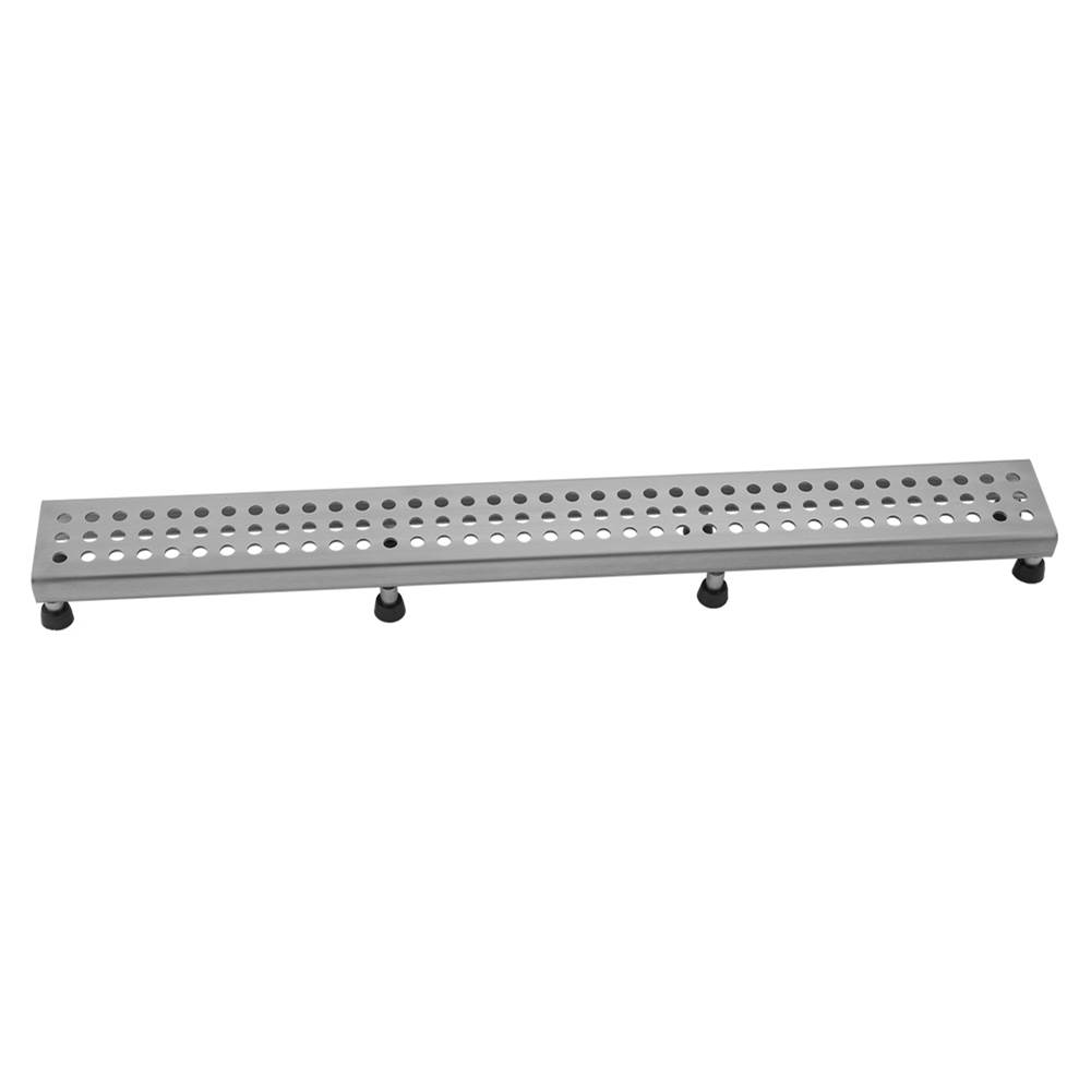 Jaclo 24'' Channel Drain Round Dotted Grate