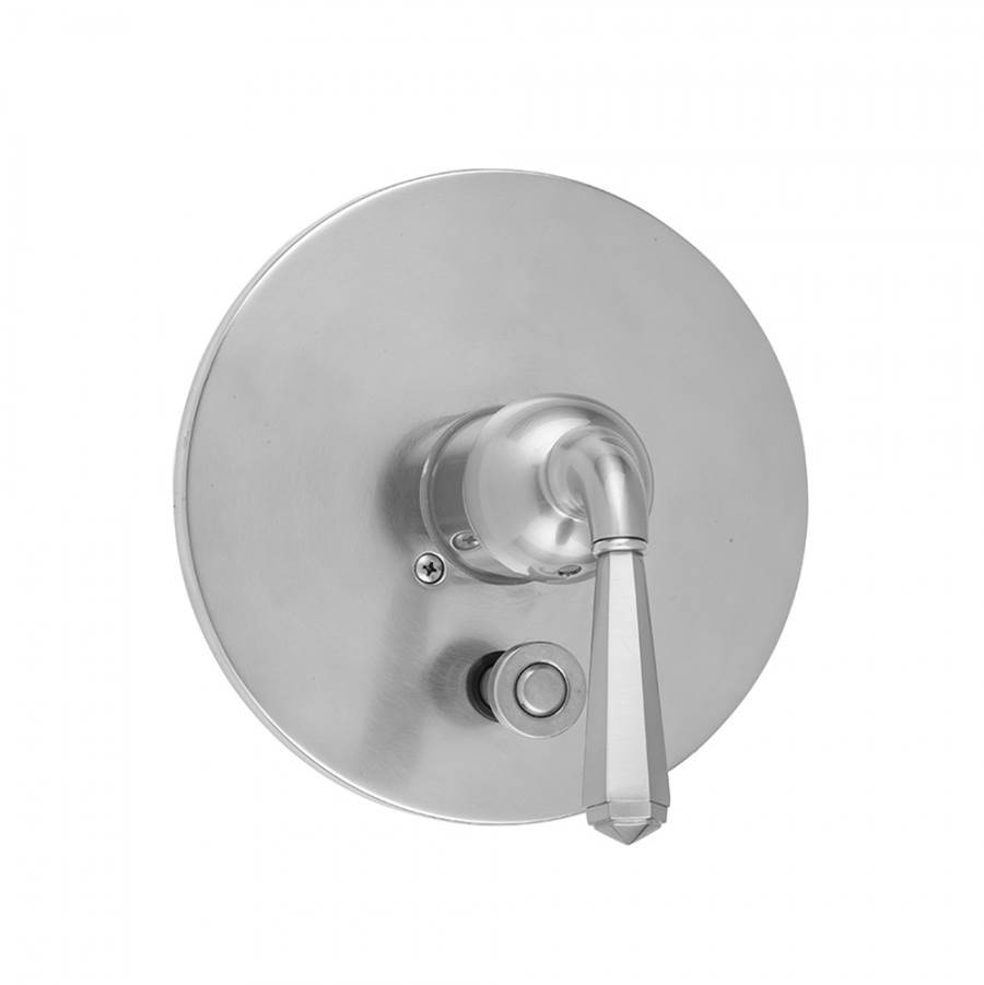 Jaclo Round Plate With Hex Lever Trim For Pressure Balance Valve With Built-in Diverter (J-DIV-PBV)