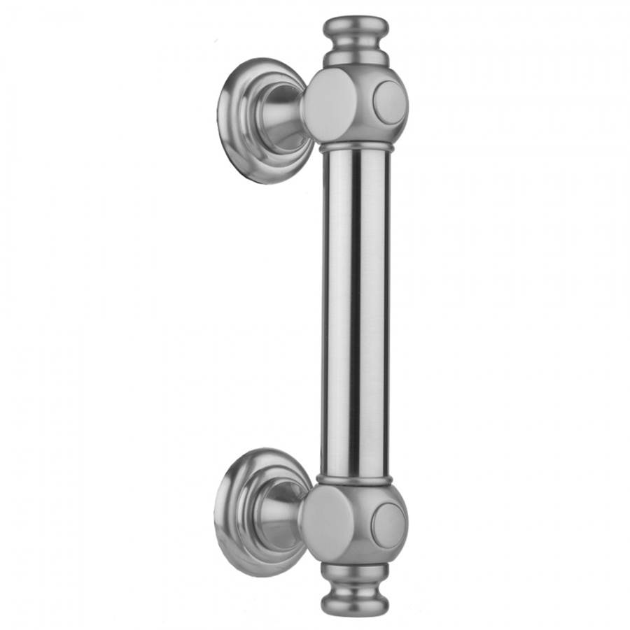 Jaclo 6'' H60 Smooth with End Caps Front Mount Shower Door Pull