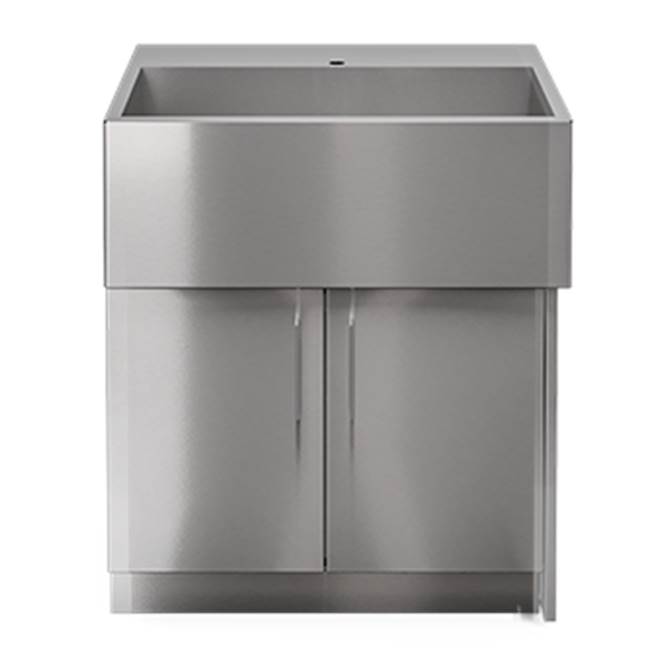 Home Refinements by Julien PURE Sink Cabinet SocialCorner Right 30in 2Doors