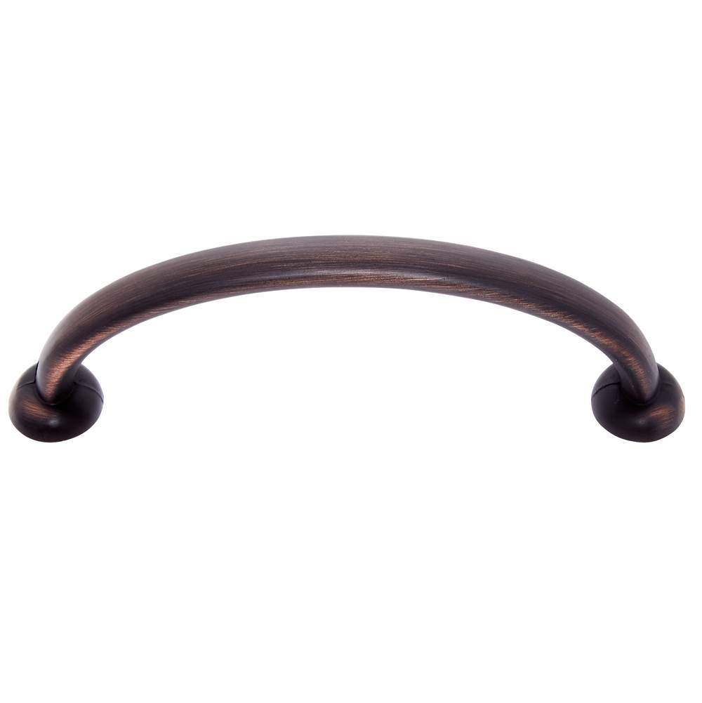 JVJ Hardware Newport Collection Old World Bronze 96 mm c/c Traditional Pull with Round Feet, Composition Zamac