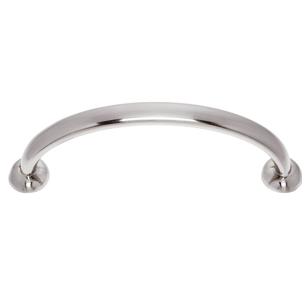 JVJ Hardware Newport Collection Satin Nickel 96 mm c/c Traditional Pull with Round Feet, Composition Zamac