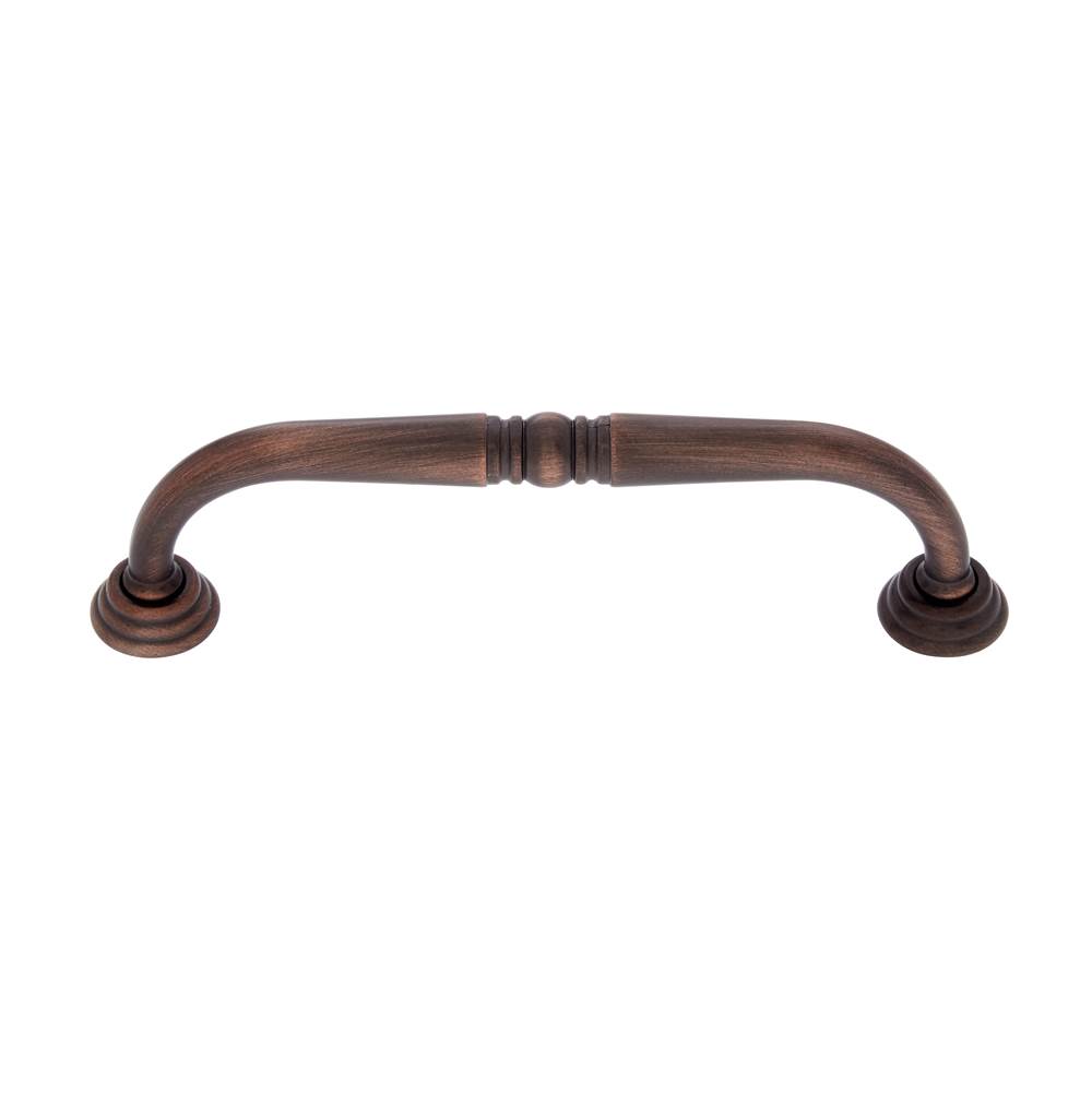 JVJ Hardware Colonial Collection Old World Bronze Finish 96 mm c/c Colonial Pull with Rosettes, Composition Zamac