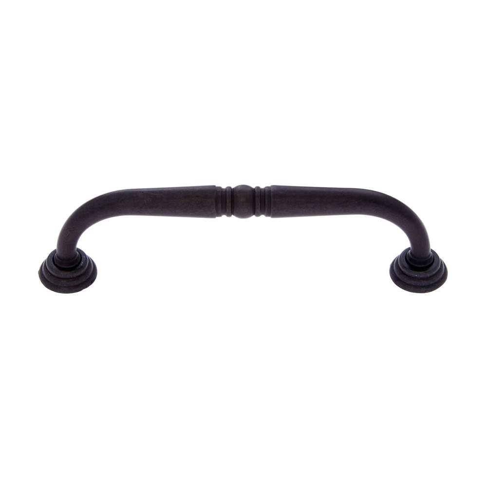 JVJ Hardware Colonial Collection Oil Rubbed Bronze Finish 96 mm c/c Colonial Pull with Rosettes, Composition Zamac