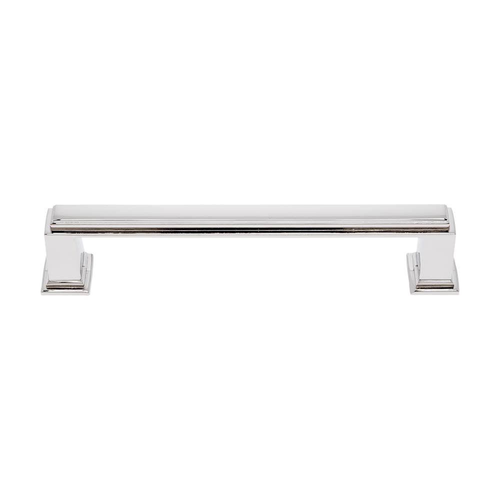 JVJ Hardware Marquee Collection Polished Nickel Finish 128 mm c/c Transitional Pull, Composition Zamac