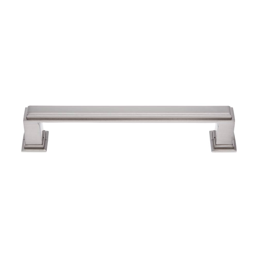 JVJ Hardware Marquee Collection Satin Nickel Finish 128 mm c/c Transitional Pull, Composition Zamac