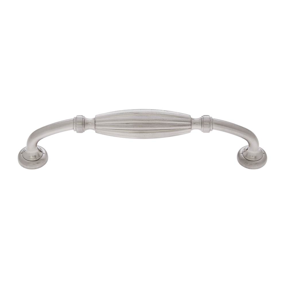 JVJ Hardware Classic Collection Satin Nickel Finish 5'' c/c Fluted Pull, Composition Zamac