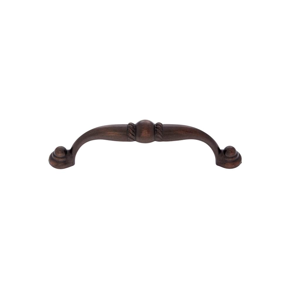 JVJ Hardware Vintage Collection Old World Bronze Finish 96 mm c/c (4-5/16'' OA) Pull w/Bead and Beaded Foot, Composition Zamac