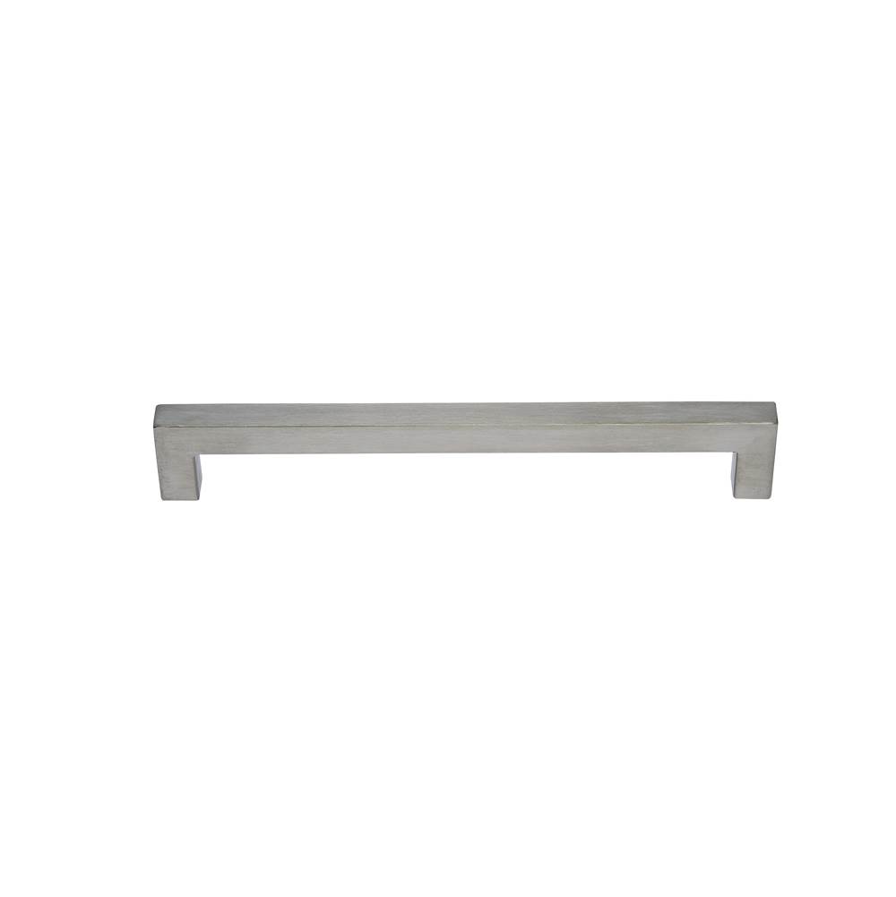 JVJ Hardware Palermo II Collection Stainless Steel Finish 224 mm c/c Squared Thick Bar Pull w/ Posts At End, Composition Stainless Steel (14mm diameter)