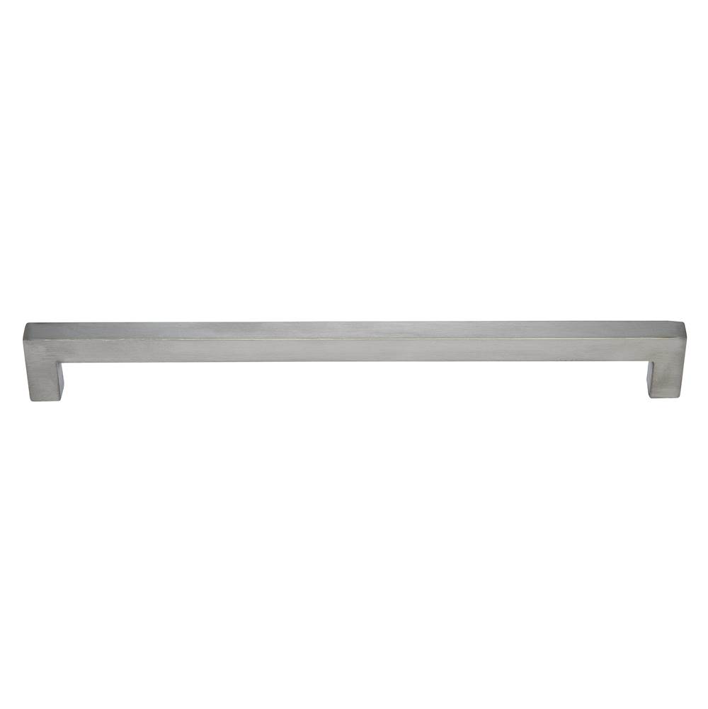 JVJ Hardware Palermo II Collection Stainless Steel Finish 304 mm (11- 15/16'') c/c Squared Thick Bar Pull w/ Posts At End, Composition Stainless Steel