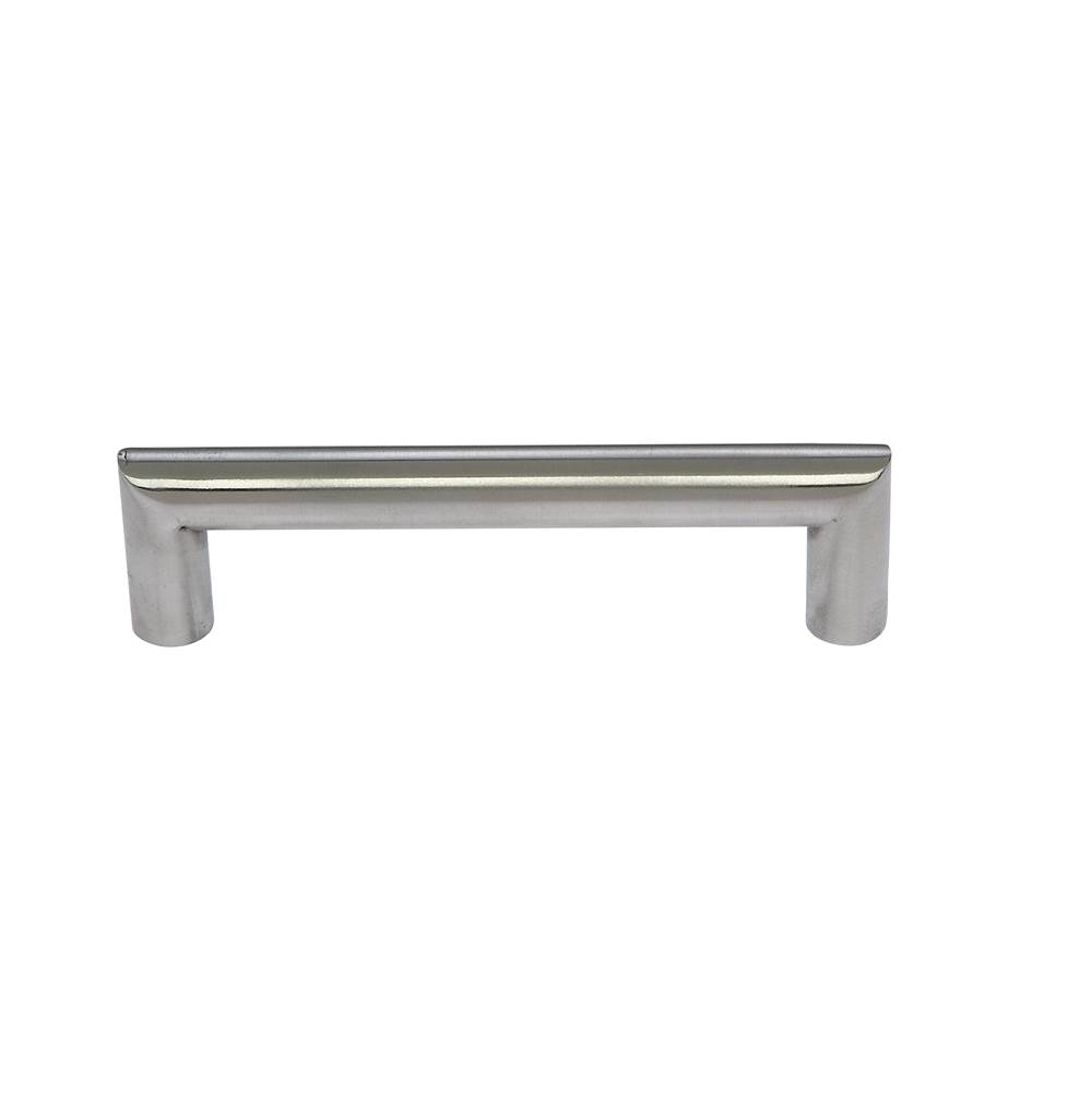 JVJ Hardware Palermo II Collection Stainless Steel Finish 128 mm c/c Rounded Thick Bar Pull w/ Posts At End, Composition Stainless Steel (15mm diameter)