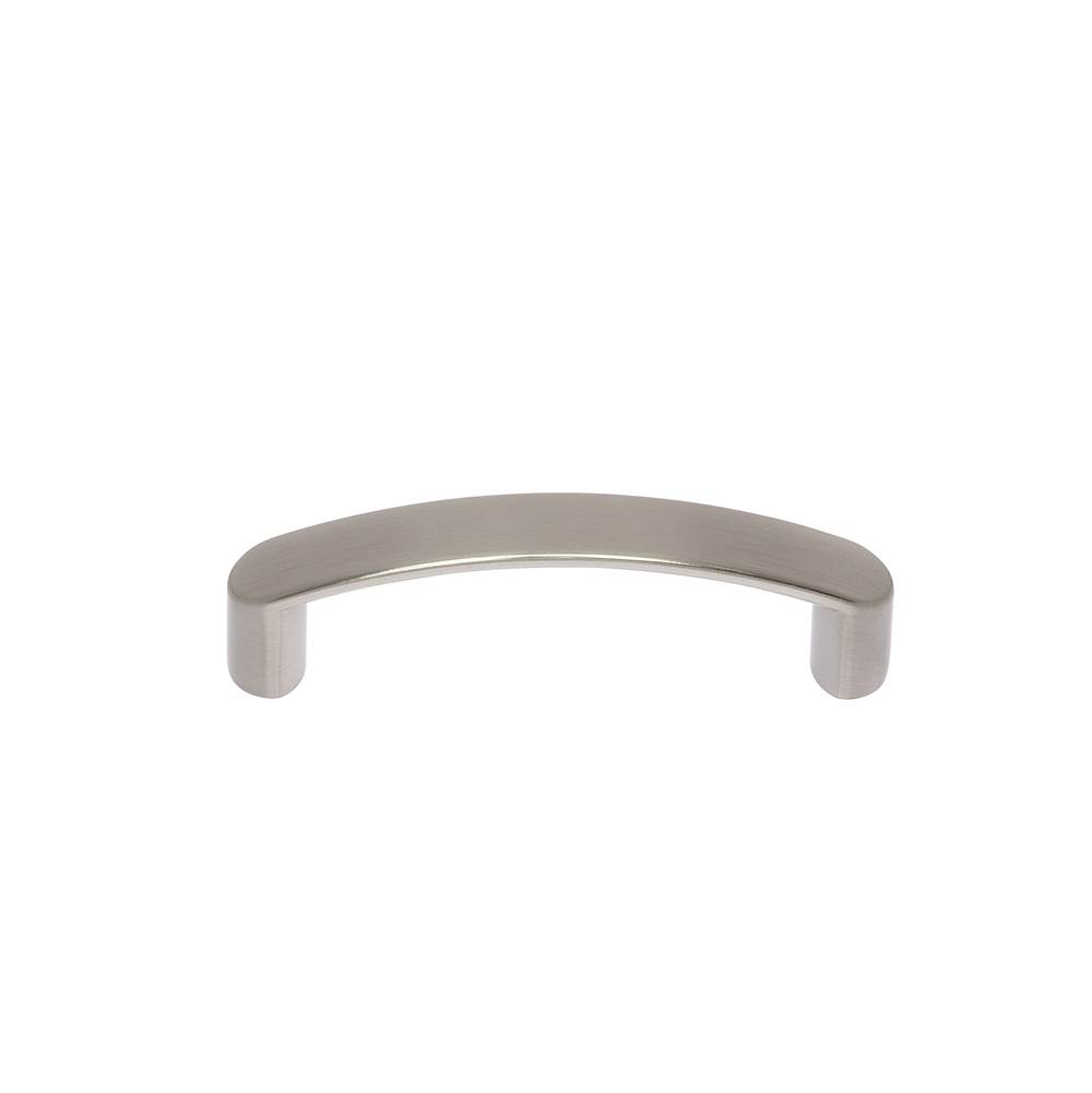 JVJ Hardware Teres Collection Satin Nickel Finish 96 mm c/c Thick Bowed Pull, Composition Zamac